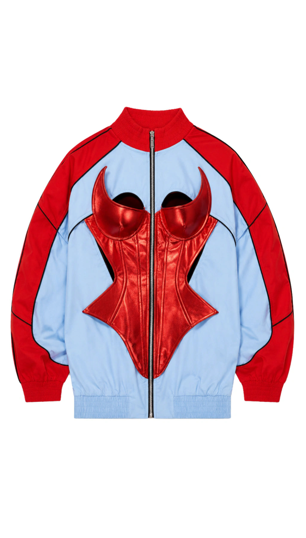 CHROMIUM CORSET WINDBREAKER